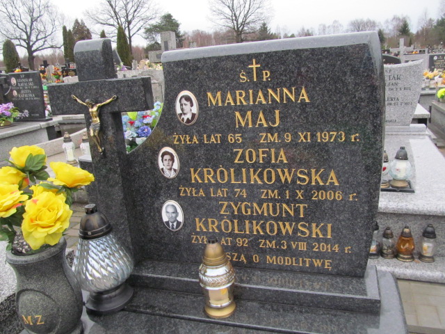 Zofia Królikowska Skarżysko Kościelne - Grobonet - Wyszukiwarka osób pochowanych