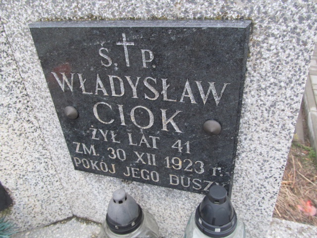 Władysław Ciok  Skarżysko Kościelne - Grobonet - Wyszukiwarka osób pochowanych