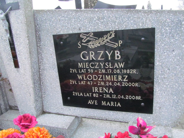 Mieczysław Józef Grzyb 1923 Skarżysko Kościelne - Grobonet - Wyszukiwarka osób pochowanych