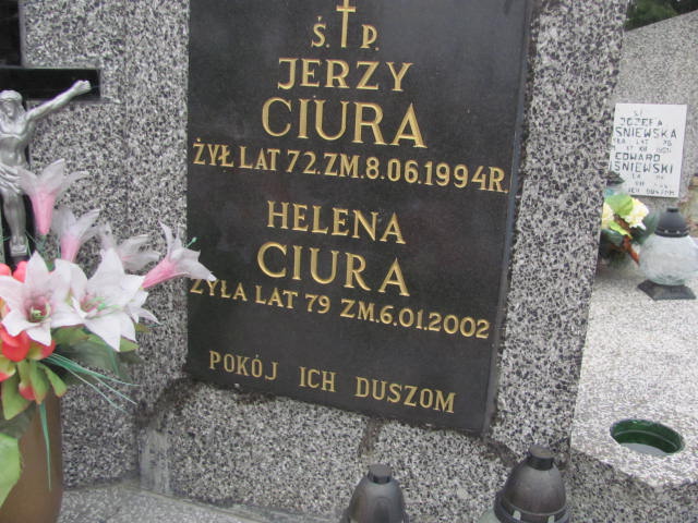 Jerzy Ciura Skarżysko Kościelne - Grobonet - Wyszukiwarka osób pochowanych