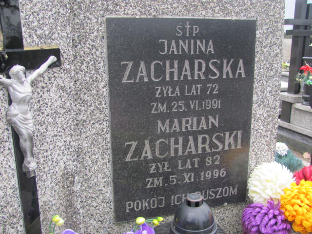 Marian Zacharski  Skarżysko Kościelne - Grobonet - Wyszukiwarka osób pochowanych