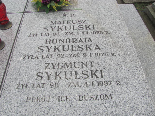 Mateusz Sykulski 1869 Skarżysko Kościelne - Grobonet - Wyszukiwarka osób pochowanych