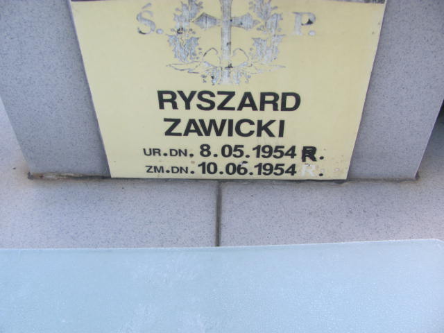 Ryszard Zawicki 1954 Skarżysko Kościelne - Grobonet - Wyszukiwarka osób pochowanych