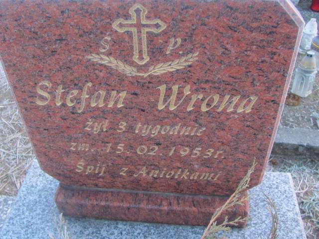 Stefan Wrona 1953 Skarżysko Kościelne - Grobonet - Wyszukiwarka osób pochowanych