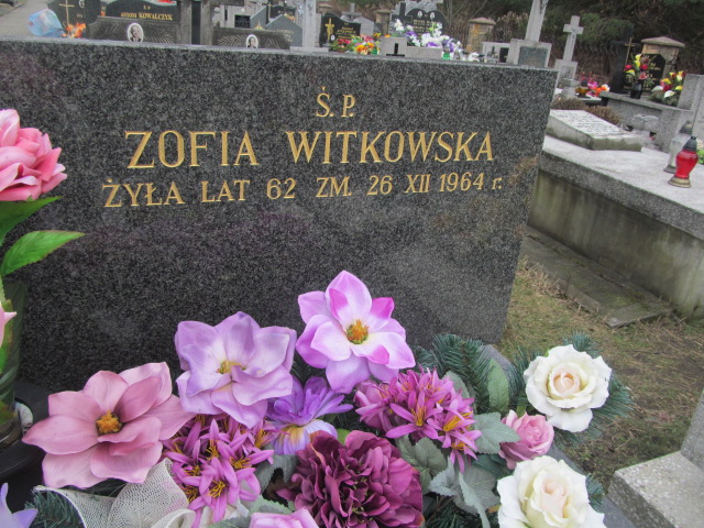 Zofia Witkowska 1903 Skarżysko Kościelne - Grobonet - Wyszukiwarka osób pochowanych