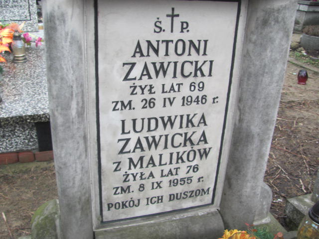 Ludwika Zawicka 1878 Skarżysko Kościelne - Grobonet - Wyszukiwarka osób pochowanych