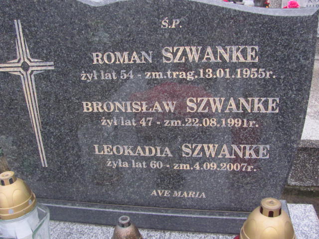 Roman Szwanke 1901 Skarżysko Kościelne - Grobonet - Wyszukiwarka osób pochowanych